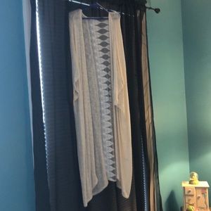 A shortsleeved cardigan